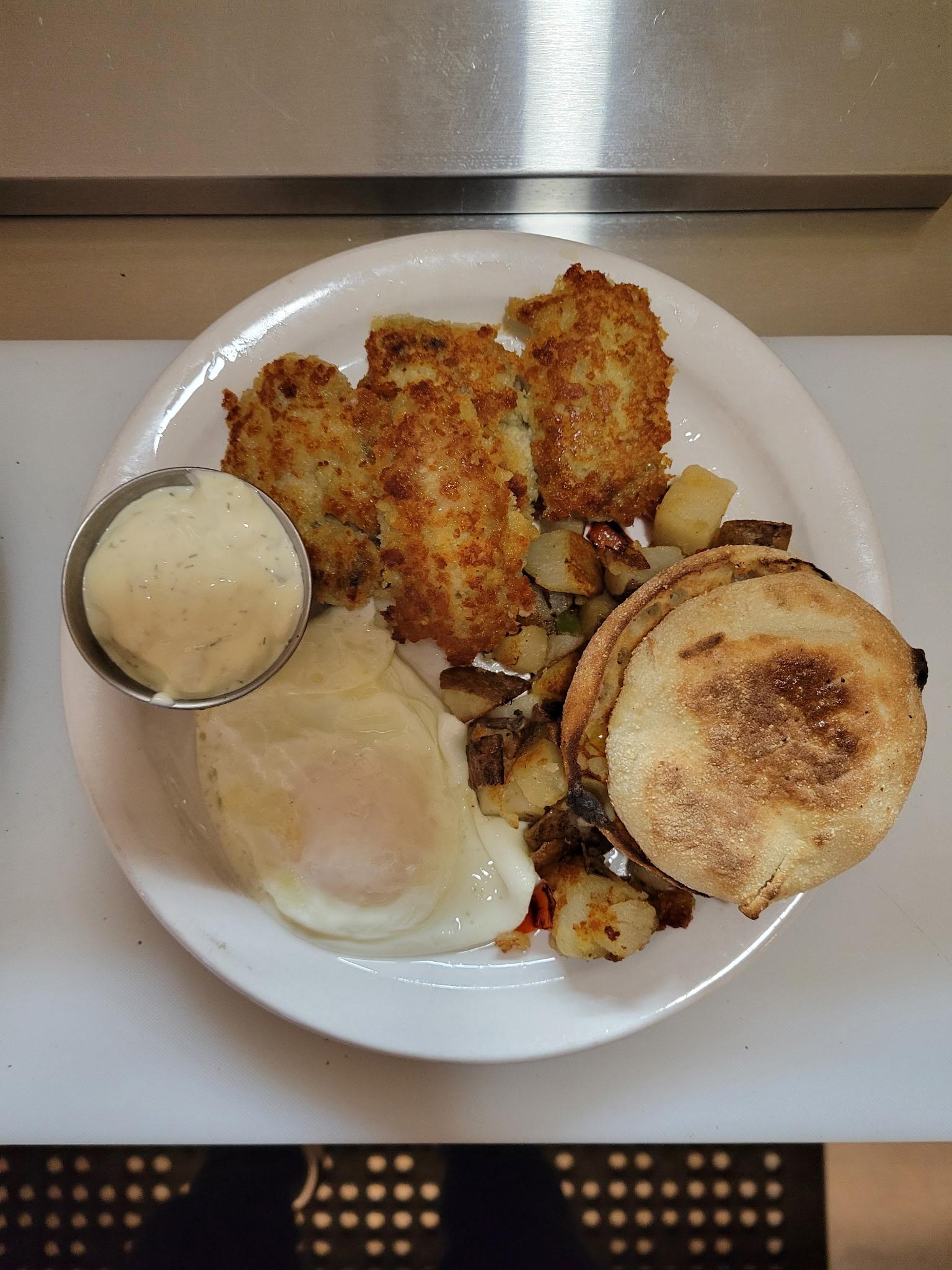Oysters & Eggs.