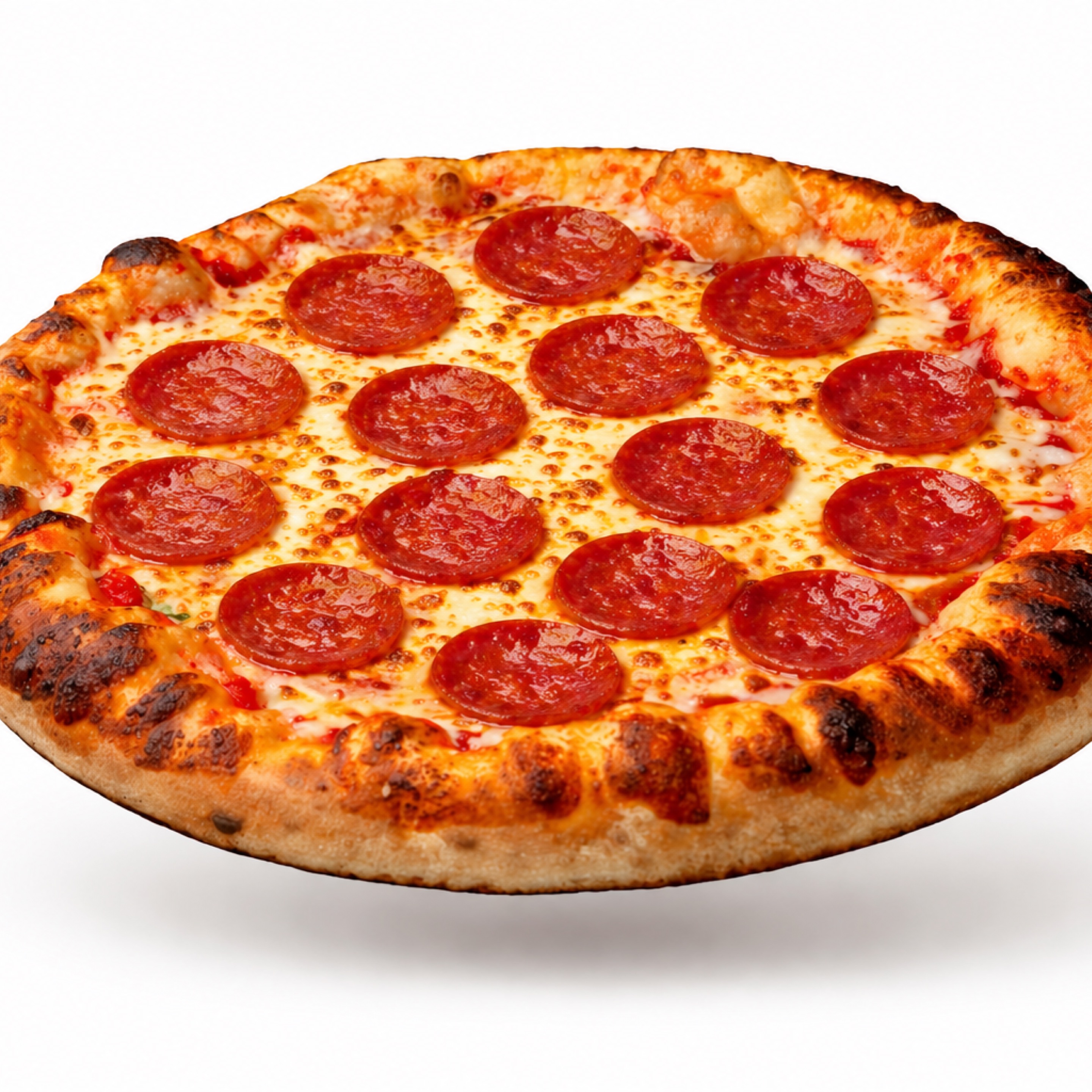 Classic Pepperoni Cheese Pizza.