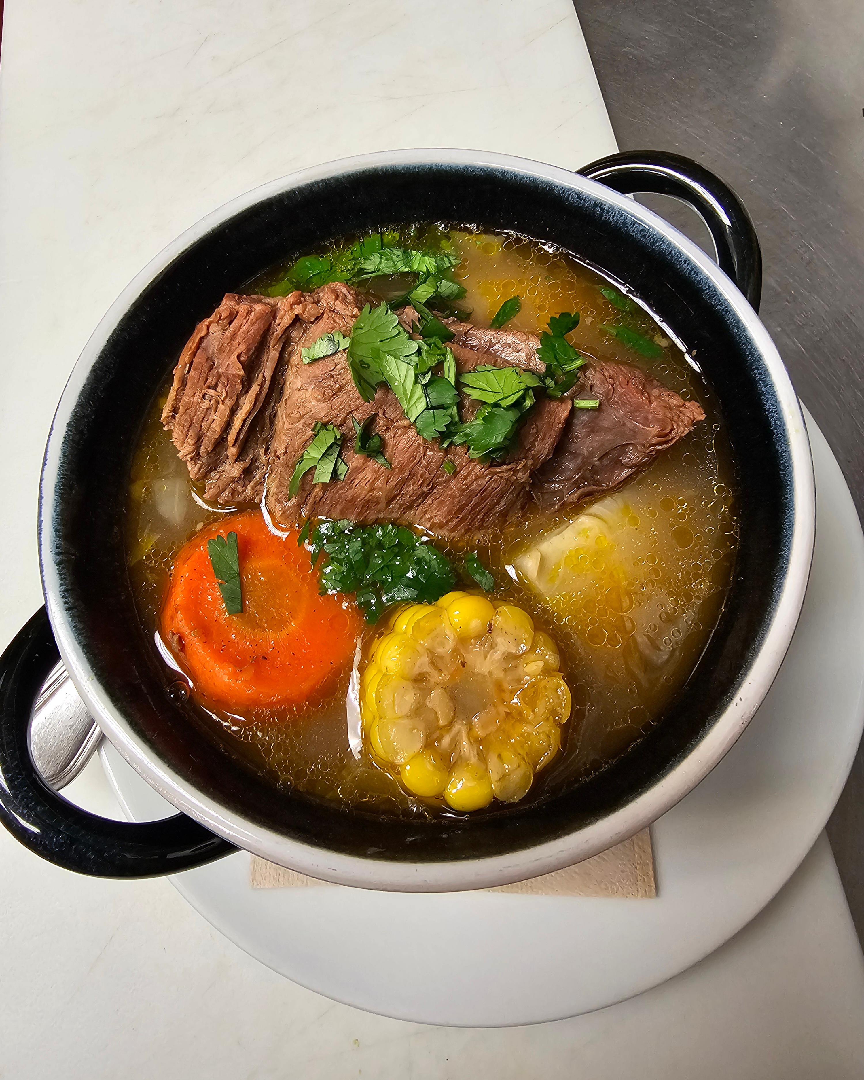 Sopa de Res (beef soup).