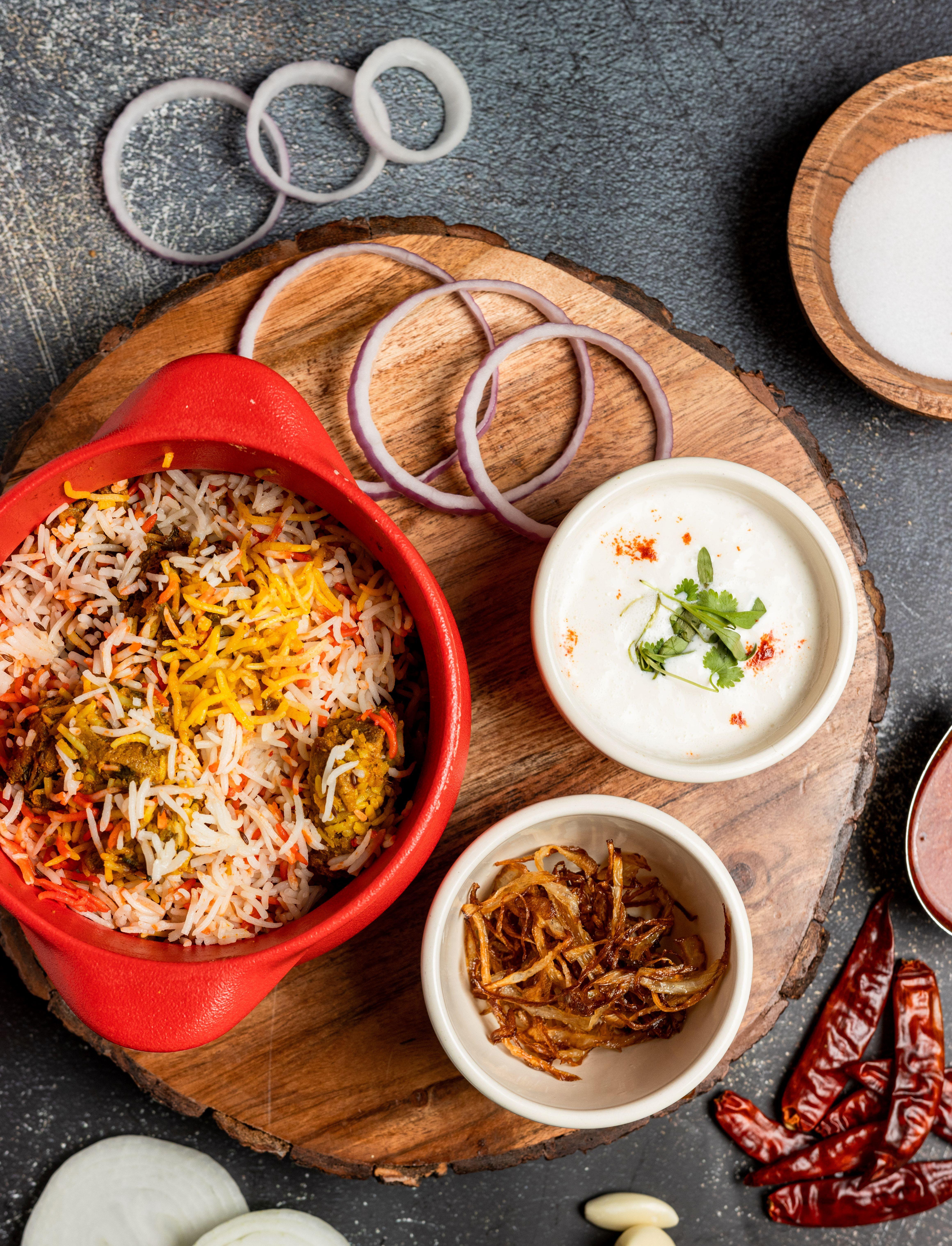 Goat Dum Biryani.