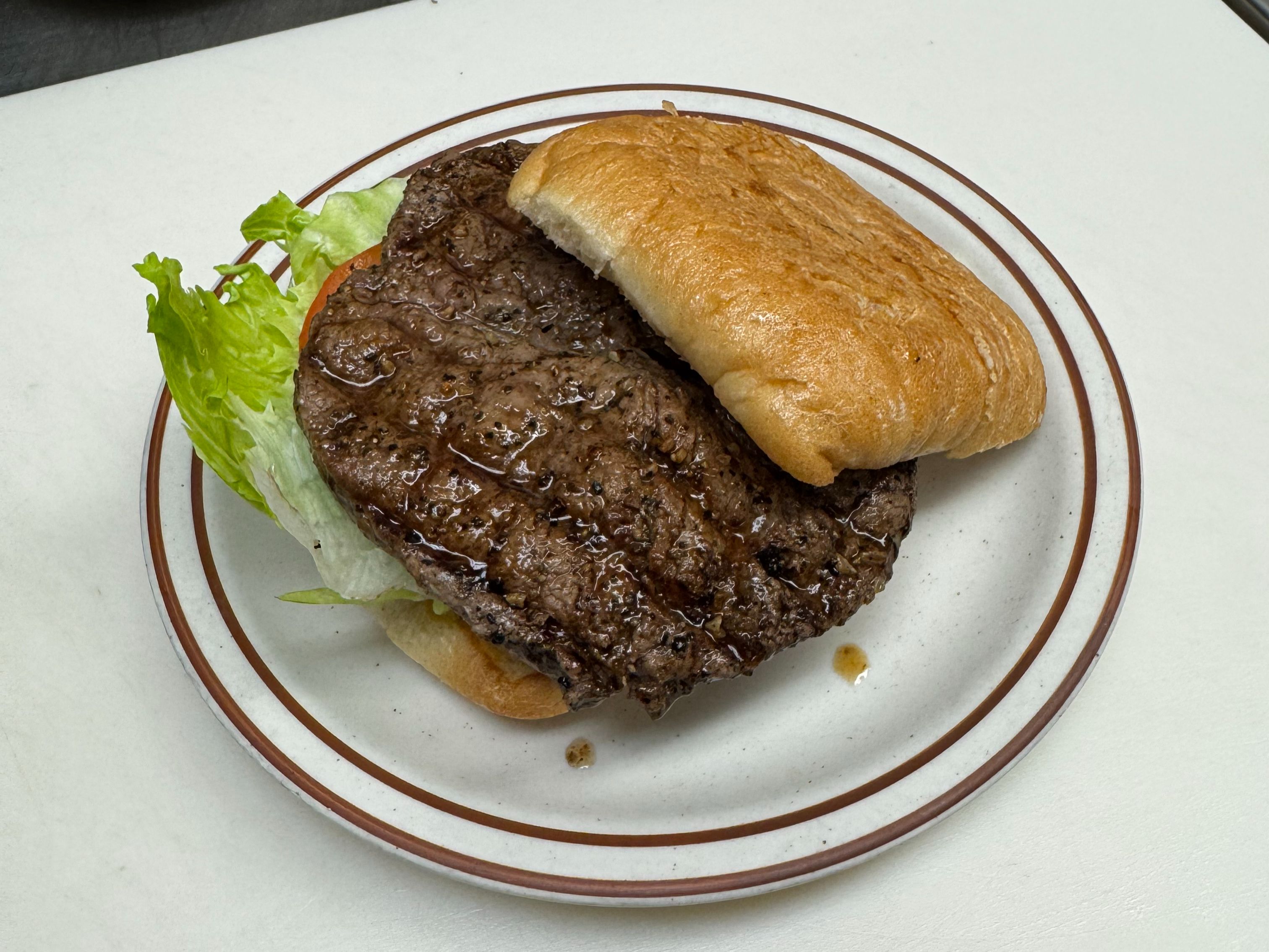 Steak Sandwich w/ Fries.