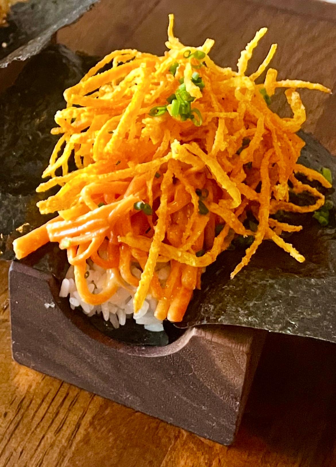 Carrot Hand Roll.