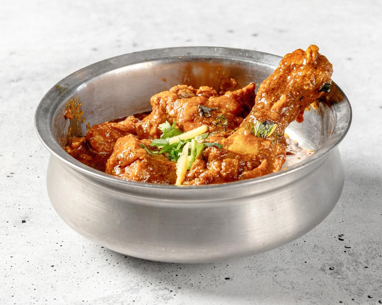 Country Style Chicken Dhaba Curry.