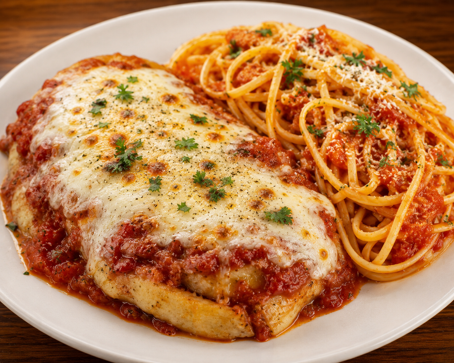 Veal Parmigiana.