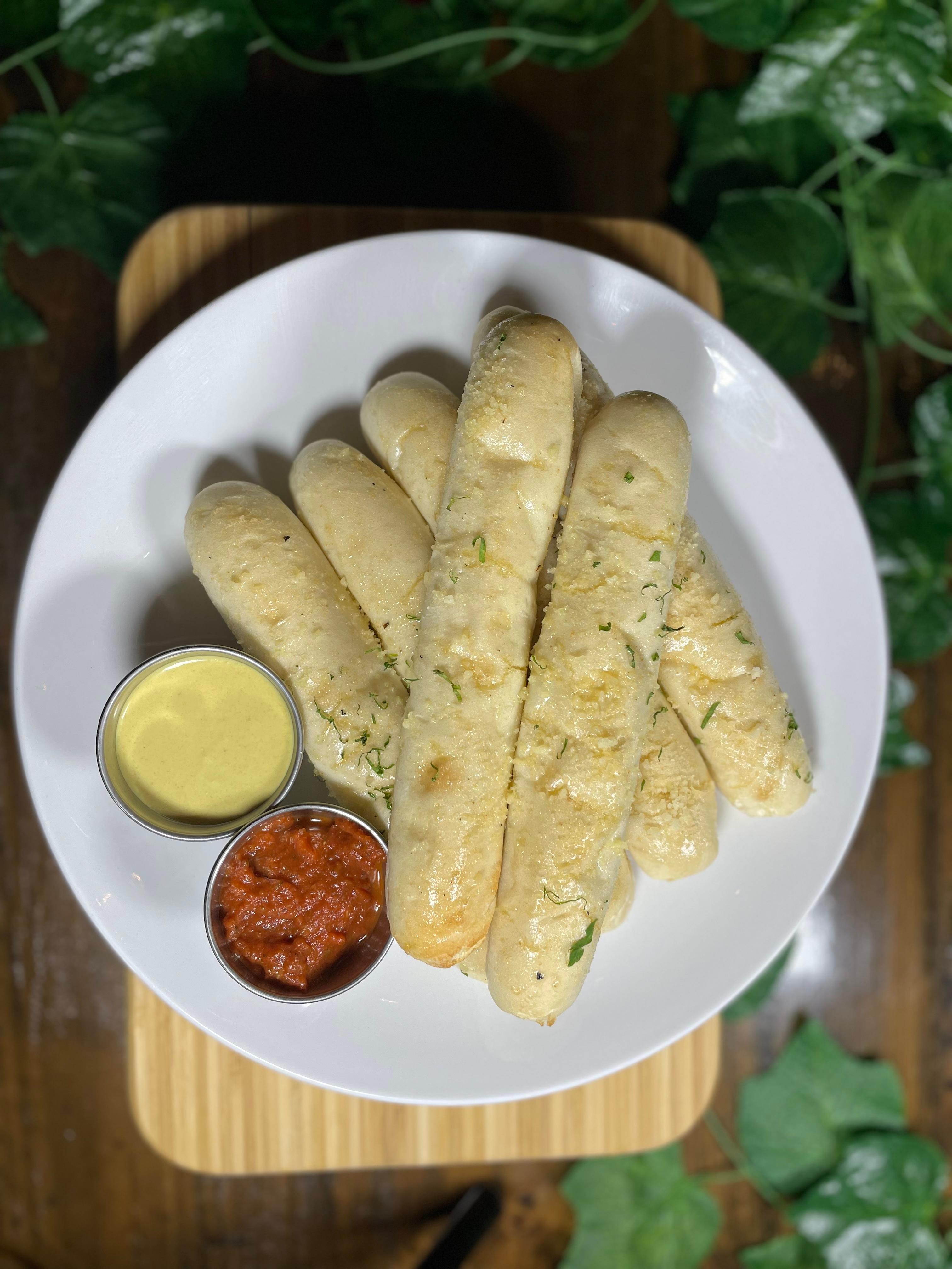 Garlic Breadsticks.
