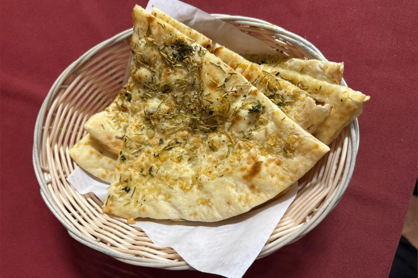 Garlic Rosemary Naan.