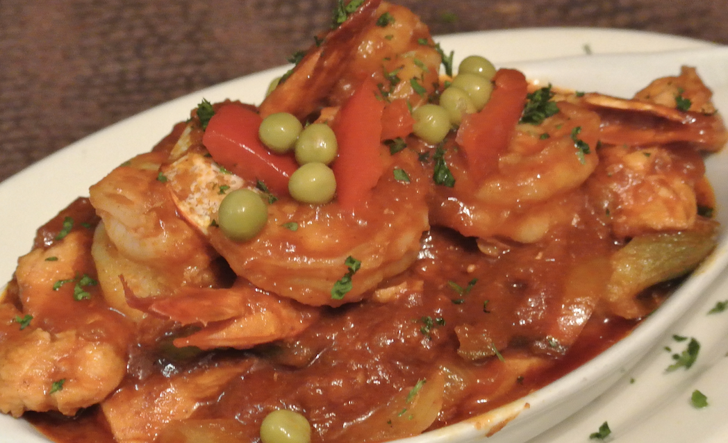 Shrimp And Chicken Combination.