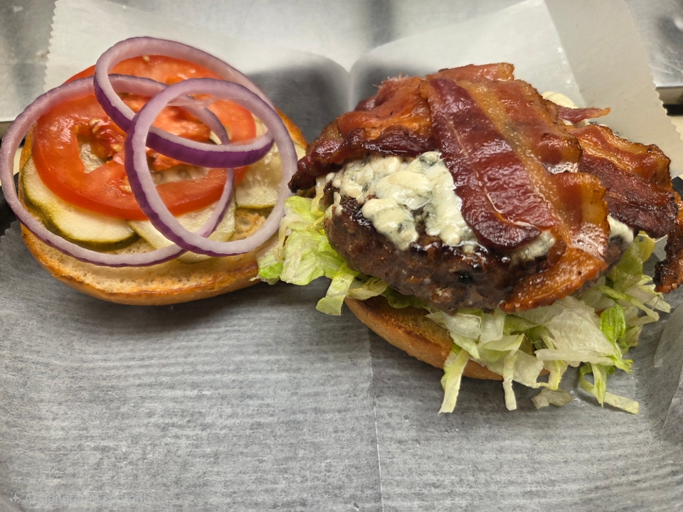 Black and Bleu Burger.