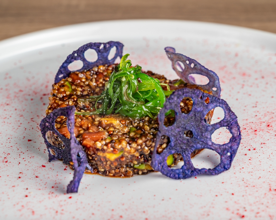Quinoa Tuna Tartare Dip (catering).