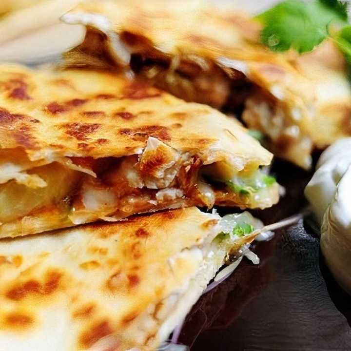 Grilled Chicken Quesadillas.