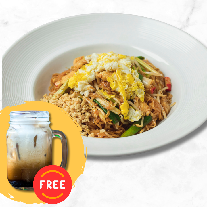 Pad Thai (with FREE Thai Iced Coffee).