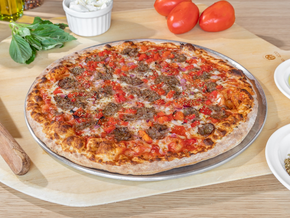 Italian Sausage Pizza.