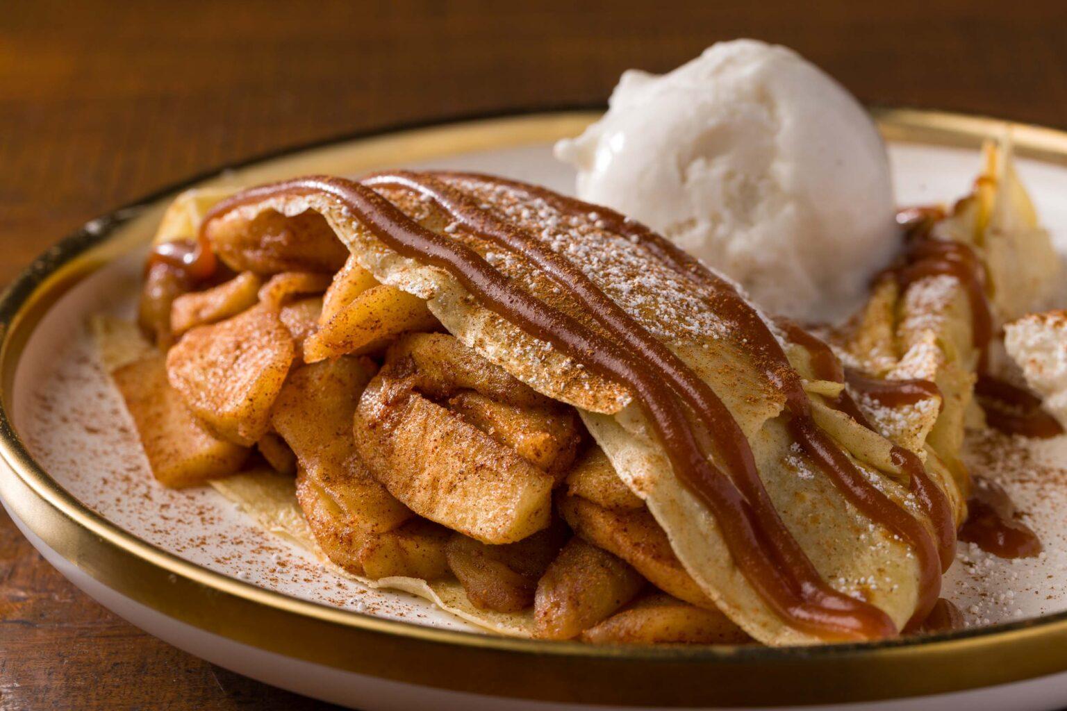 Apple A La Mode Crepe.