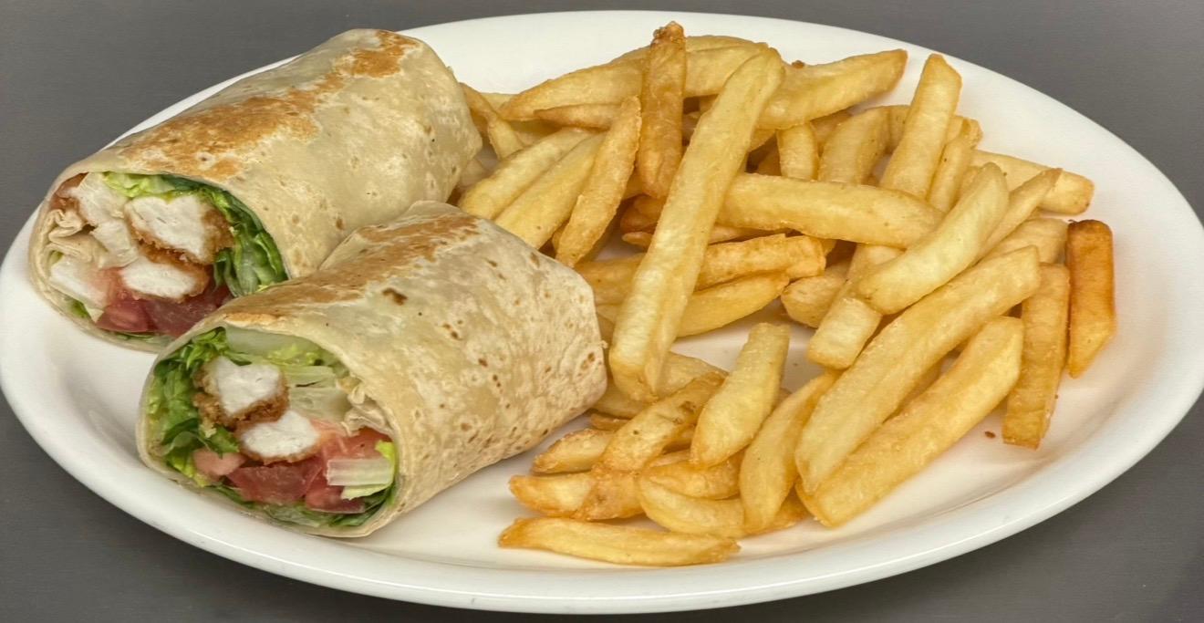 Chicken Cutlet Wrap.