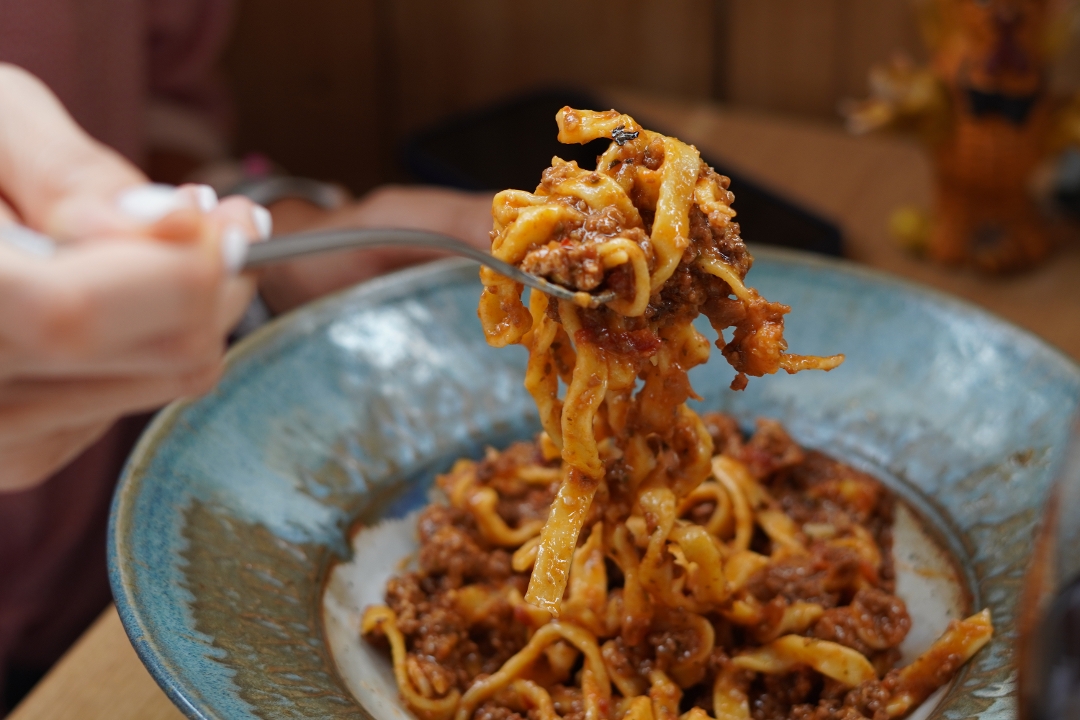 Tagliatelle alla Bolognese.