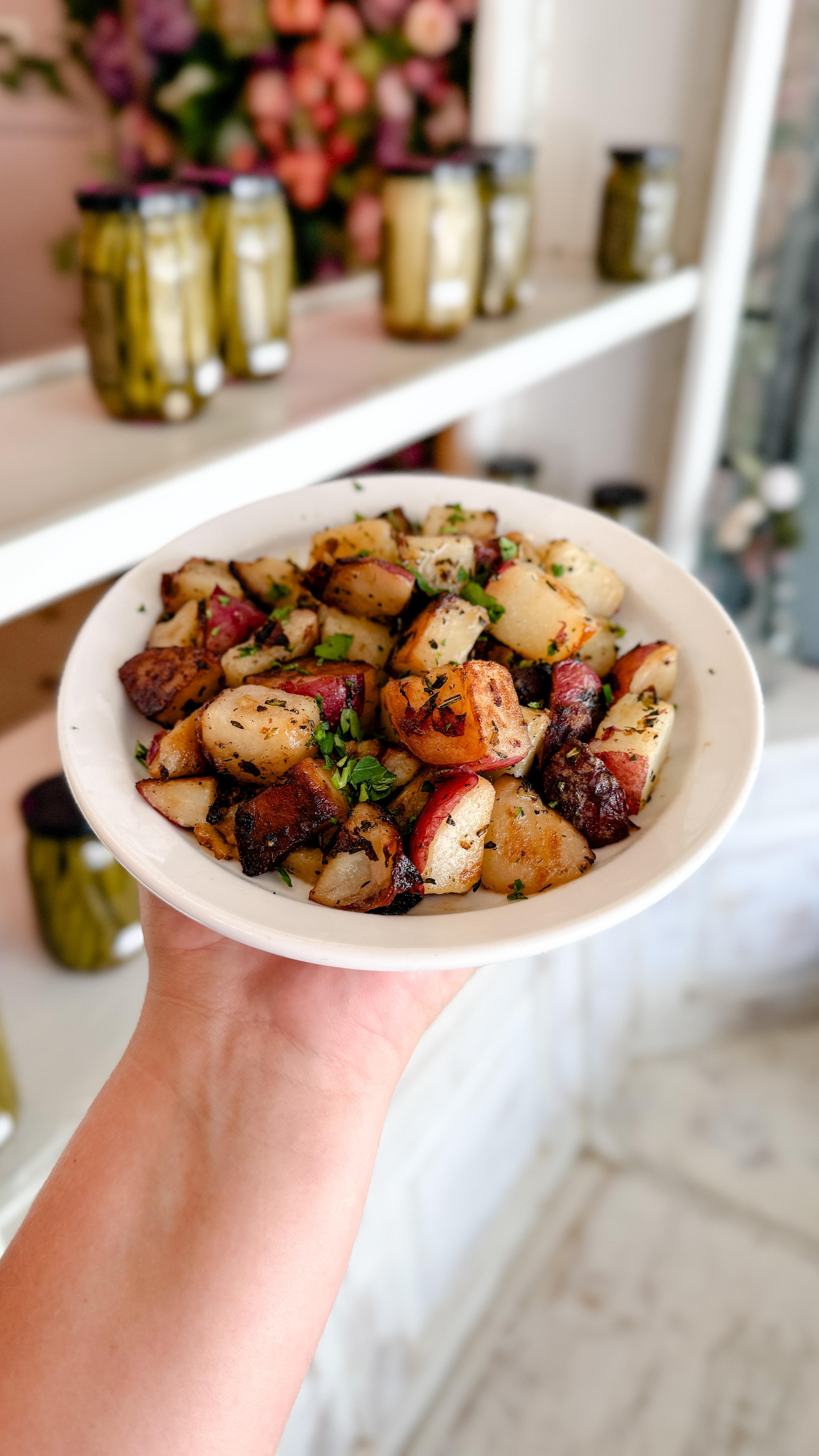 Grilled Potatoes.