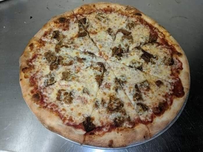 18" CHICKEN PARMESAN PIZZA.