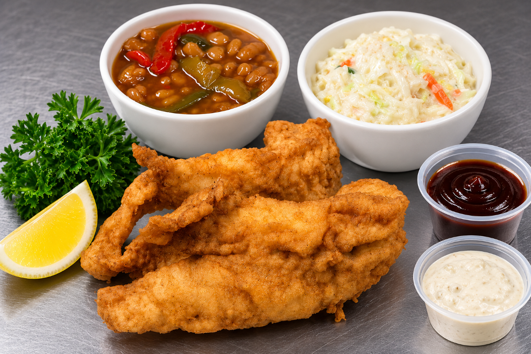White Fish Dinner (Corn Meal).