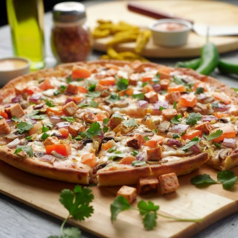 Deep Pan Tandoori Veggie Pizzatwist.