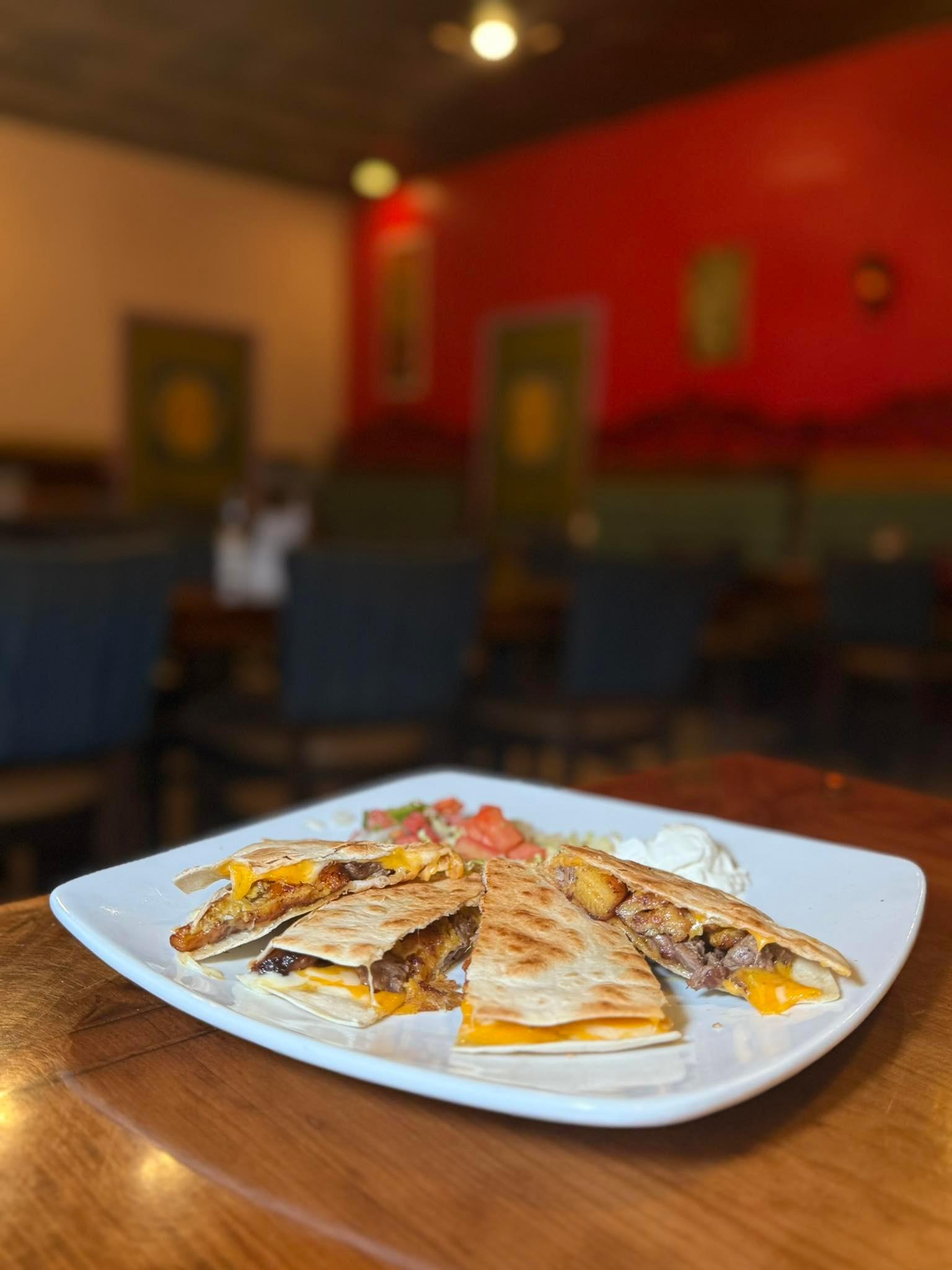 PLANTAIN STEAK QUESADILLA.