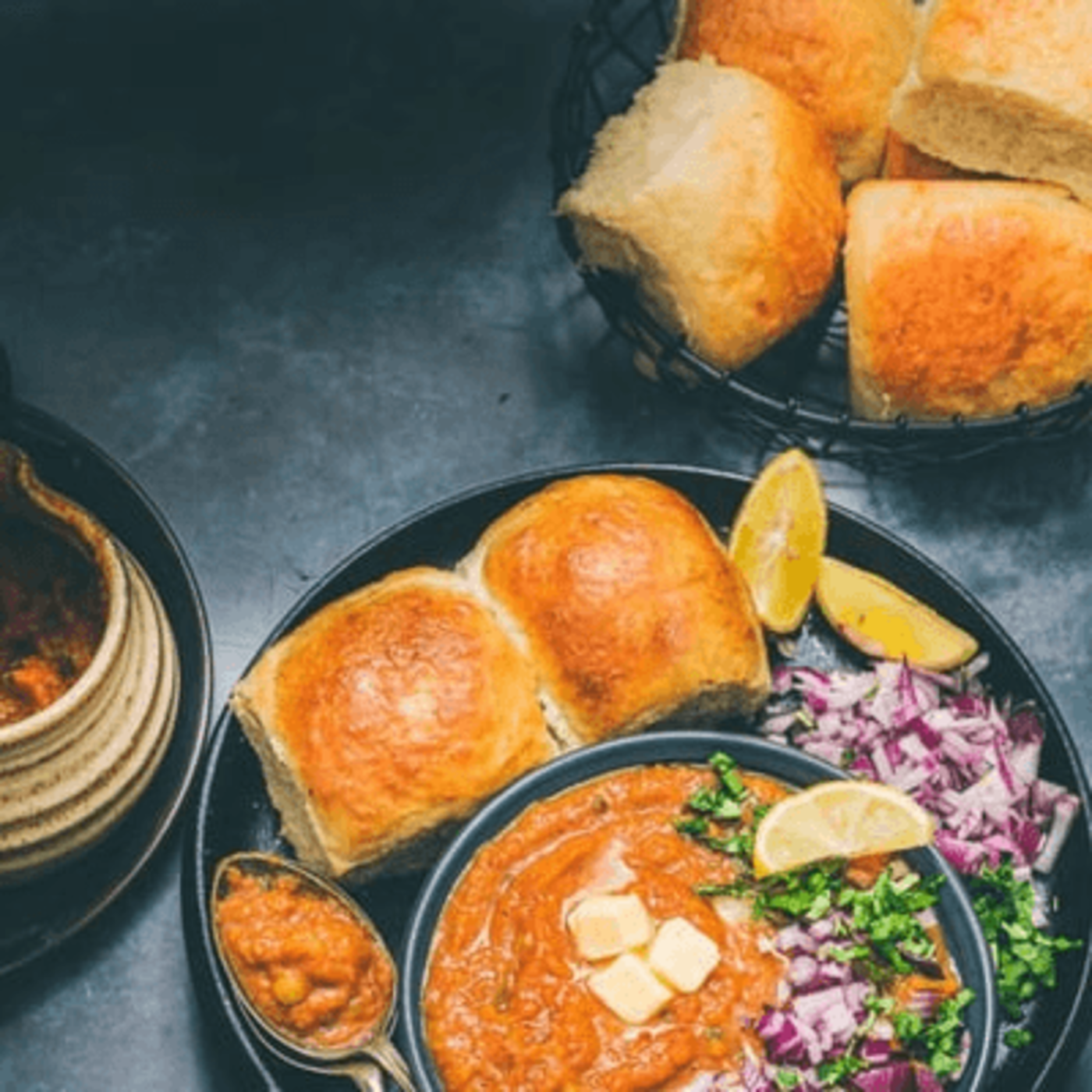Pav Bhaji (Potato Sliders | Traditional Street Food).