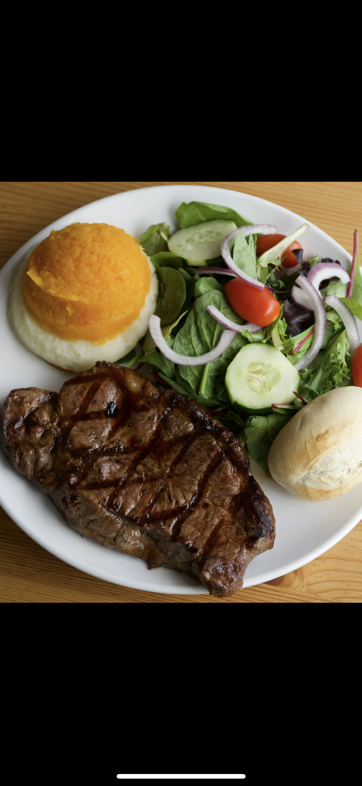 NY Strip Steak.