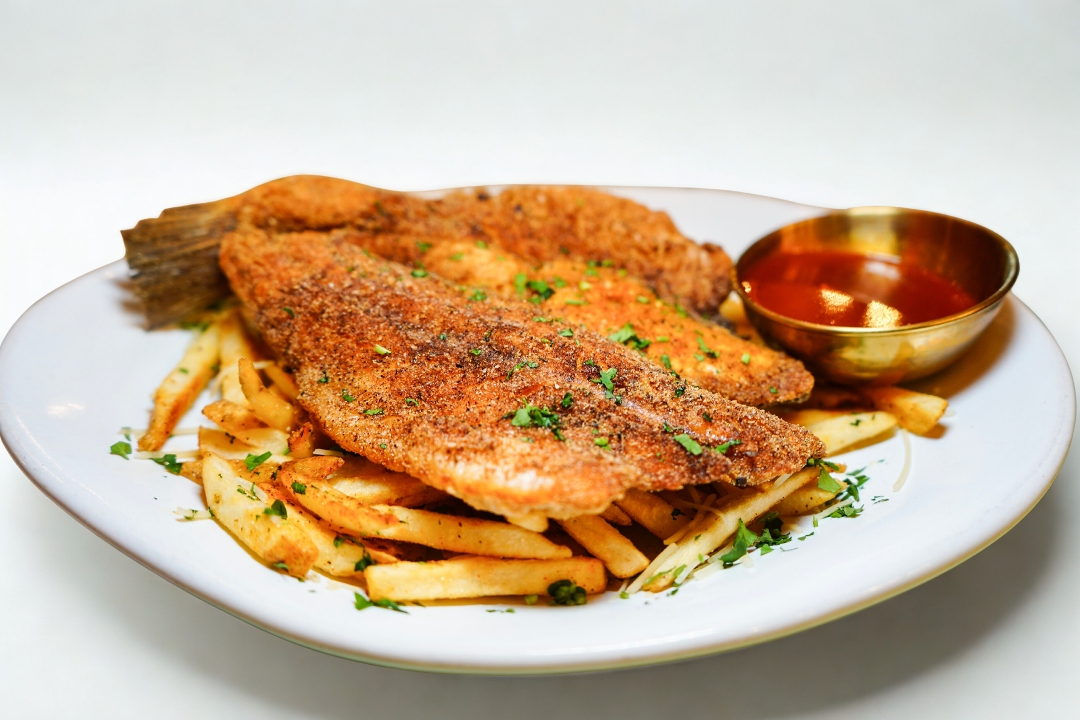 FRIED BRANZINO.