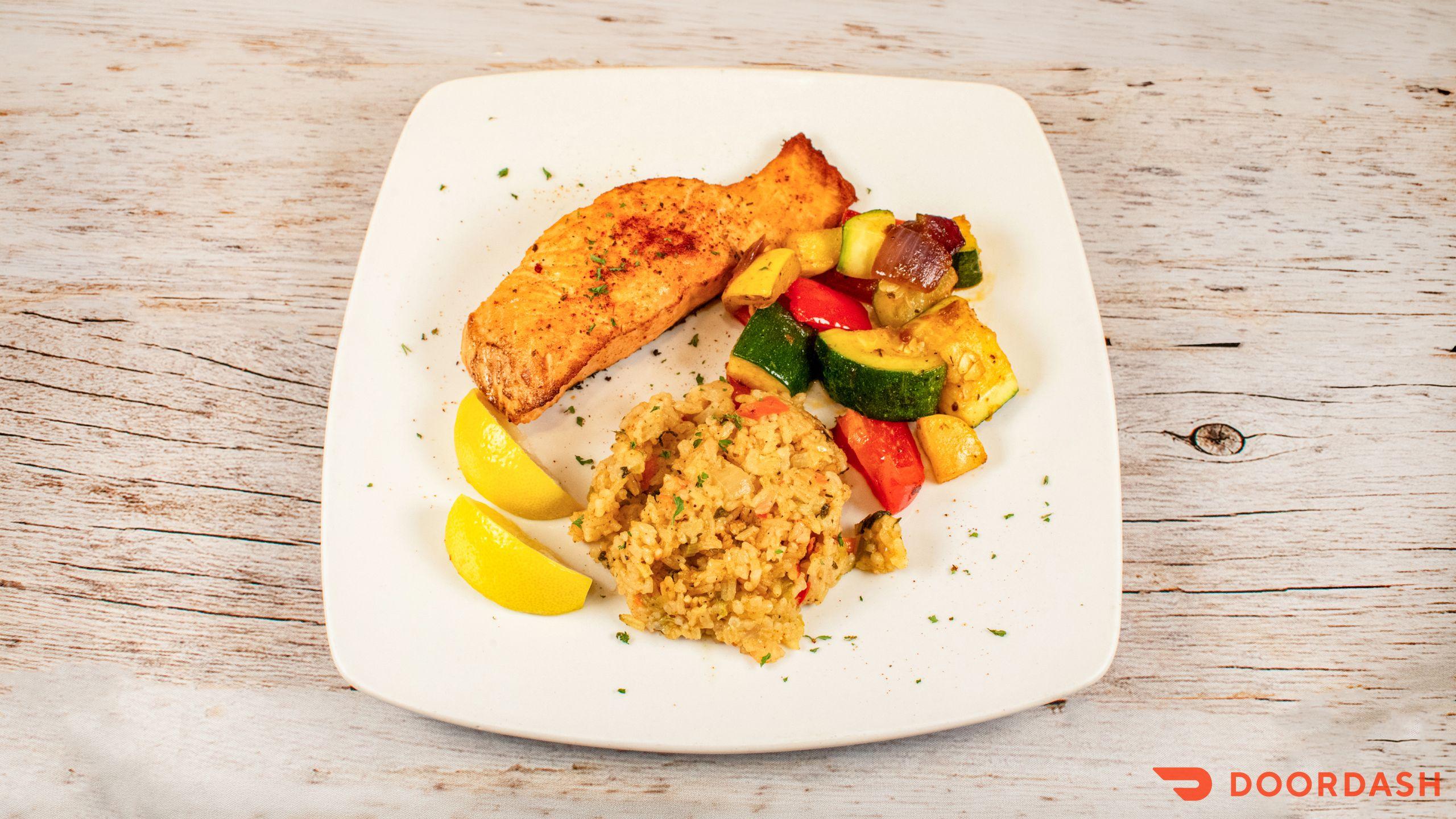 Grilled Salmon.