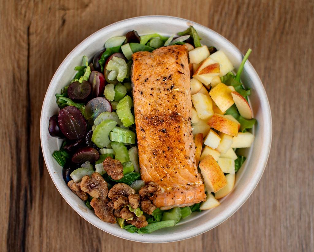 Salmon Waldorf Salad.