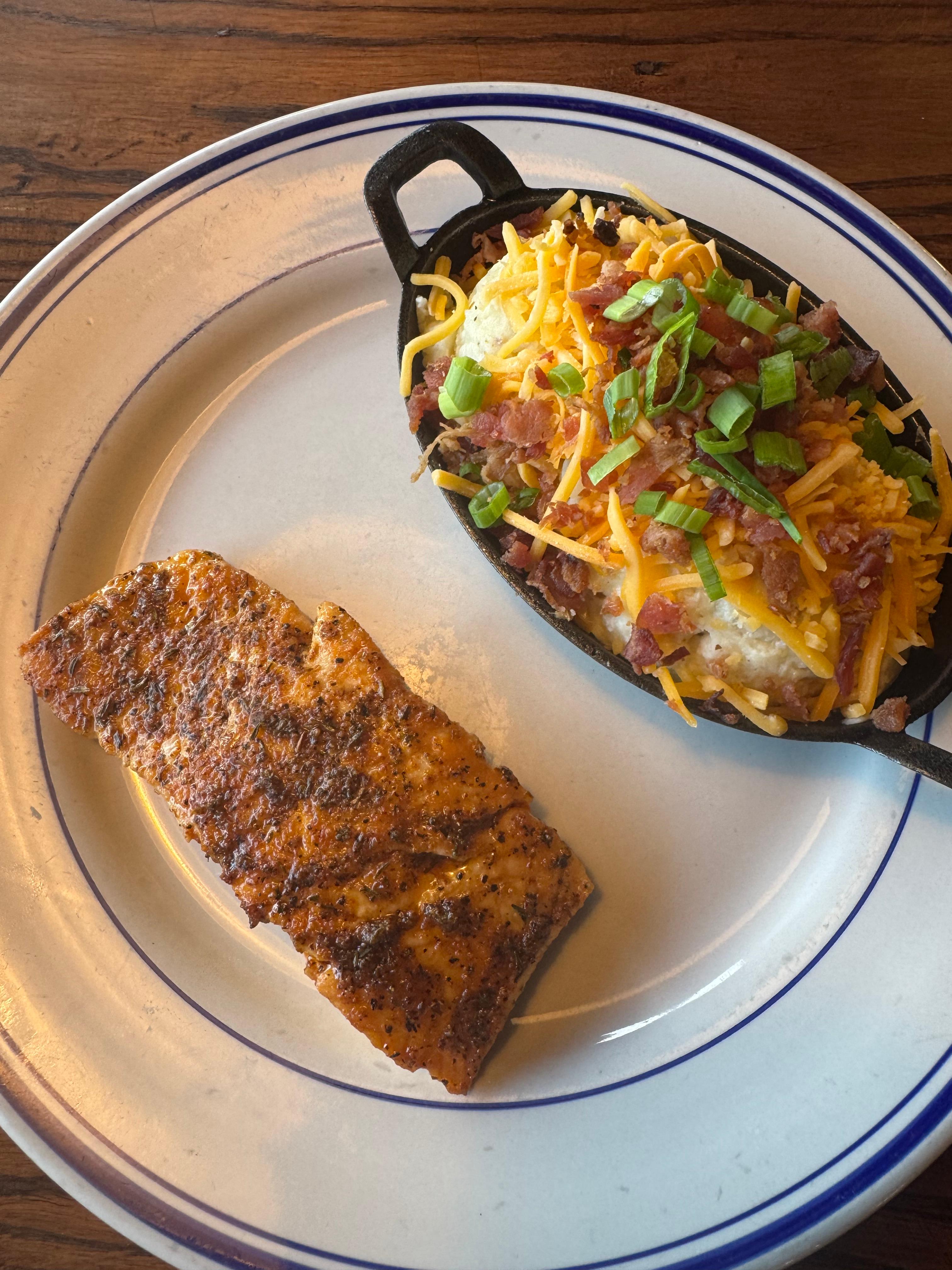 Grilled Salmon.