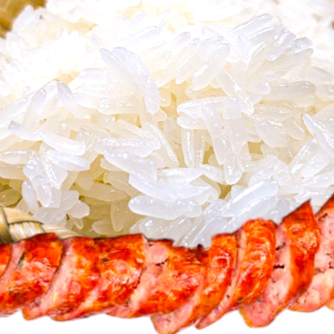 Hmong Sausages/ Sticky Rice.