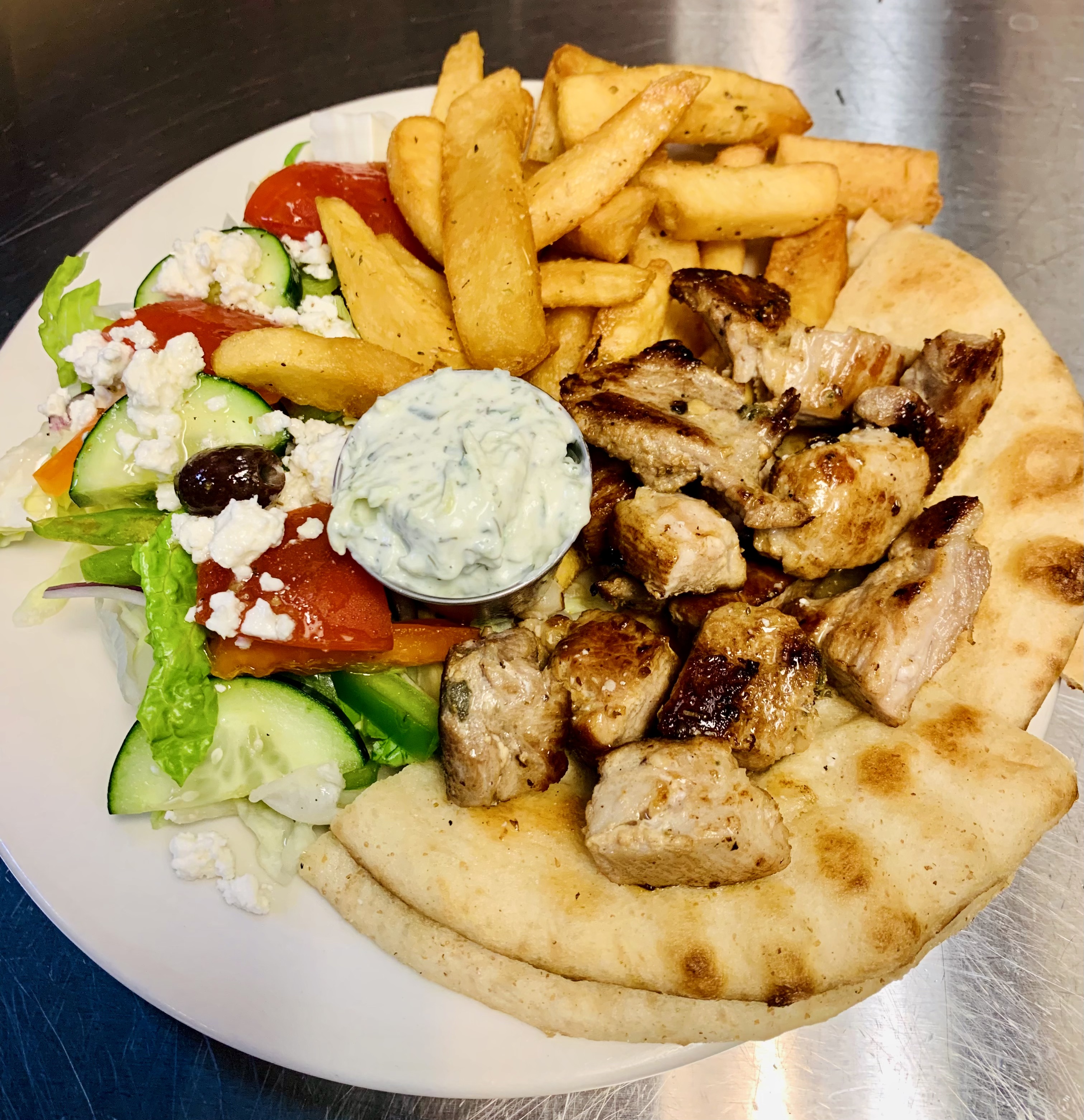 Dinner Pork Platter.