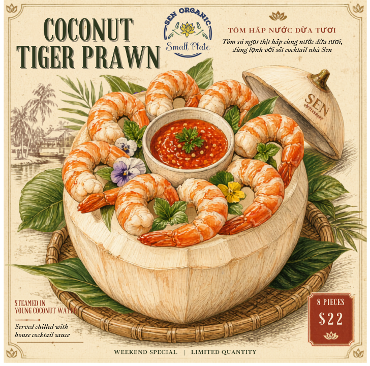 Coconut Tiger Prawn.