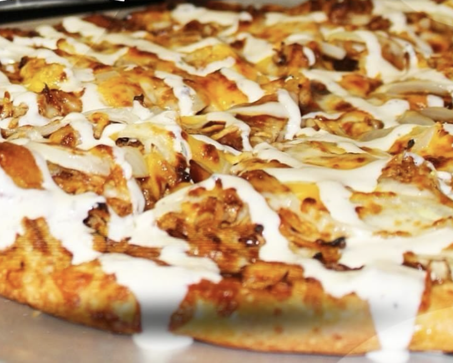 BBQ Chicken Pizza.