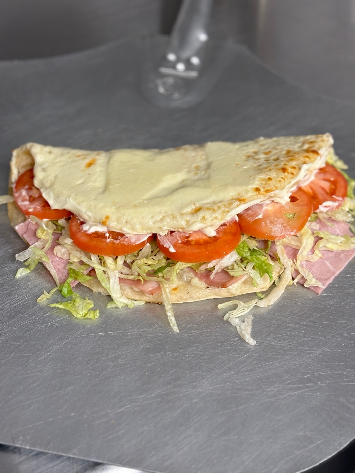 Large Ham and Cheese Foldover.