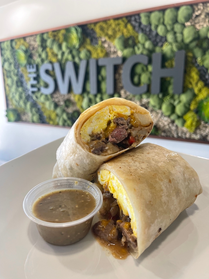 Steak & Eggs Breakfast Burrito.