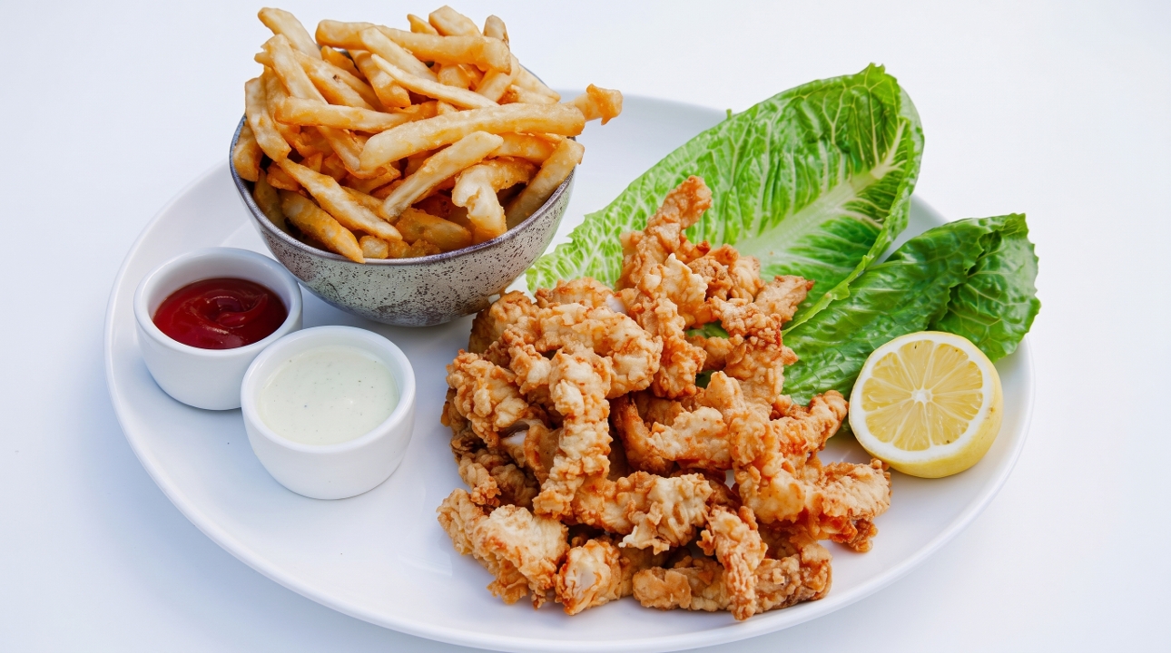 Greek Fish & Chips.
