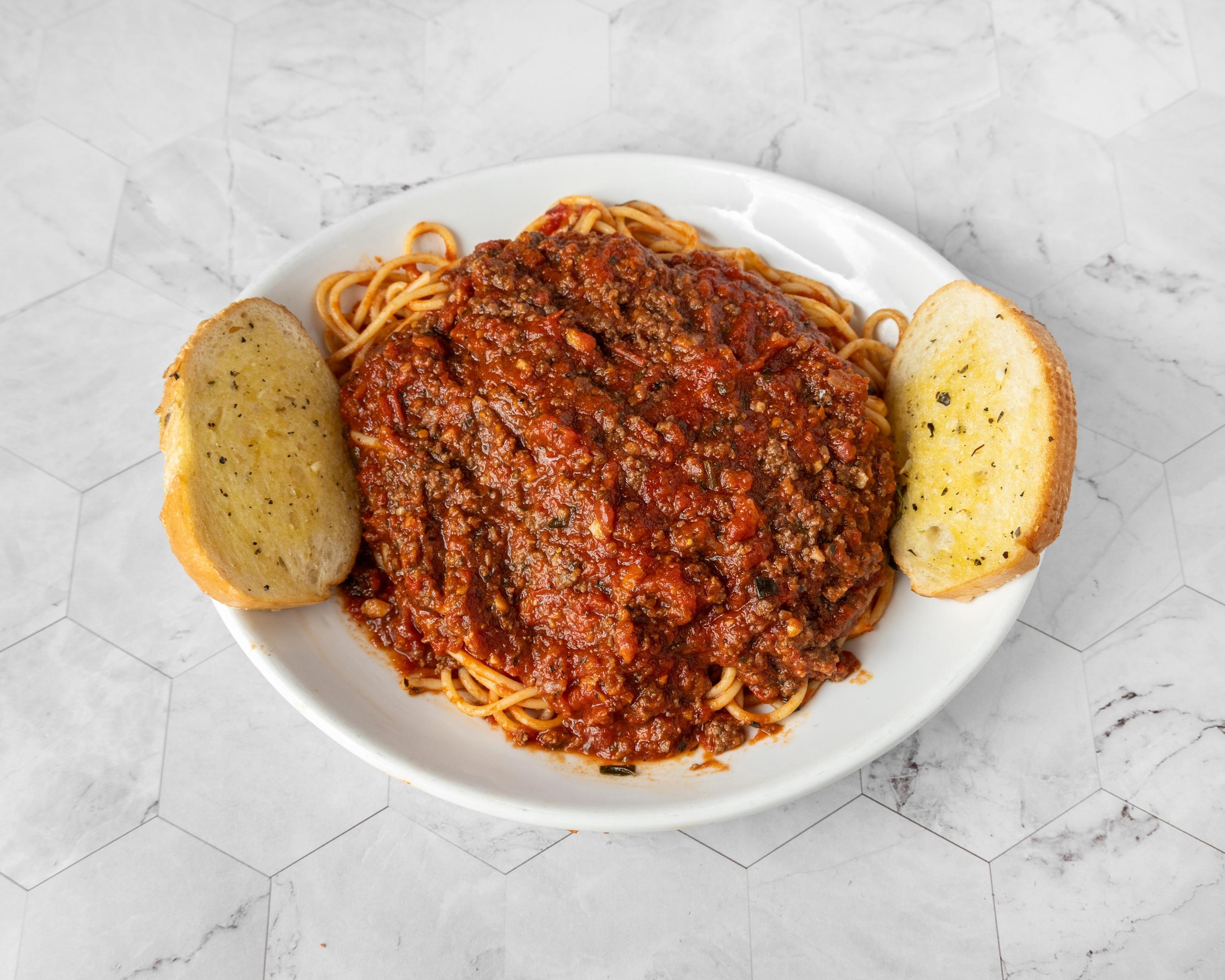 Lunch Spaghetti with MB or MS.