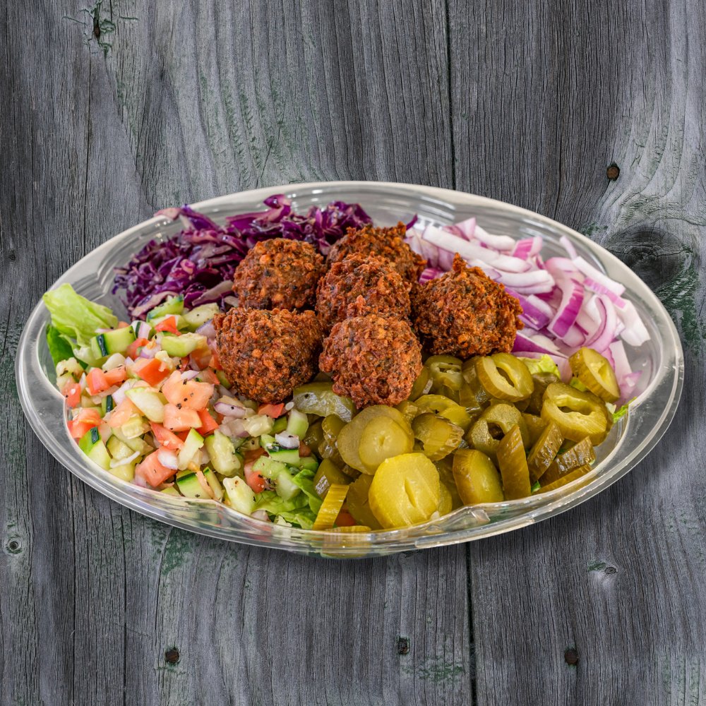Falafel salad Plate.