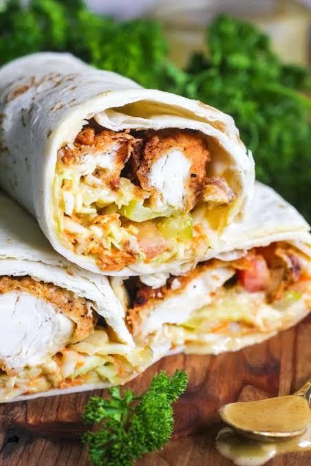 Lunch Chicken Wrap.