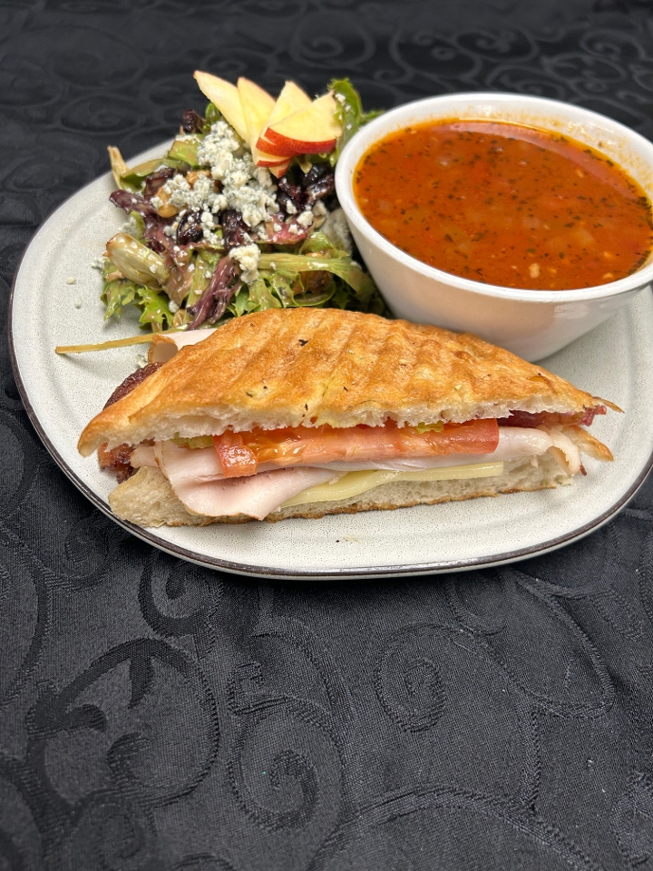 ½ Panini ½ Soup ½ Salad.