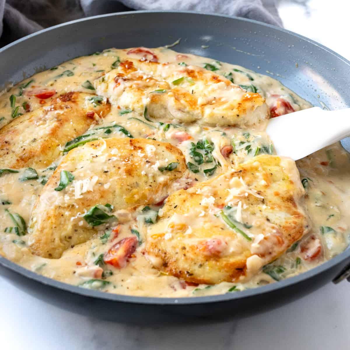 Chicken Florentine.