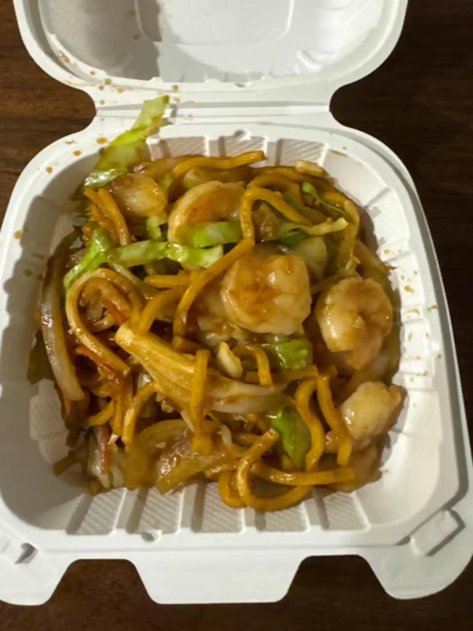 SP Shrimp Chow Mein.