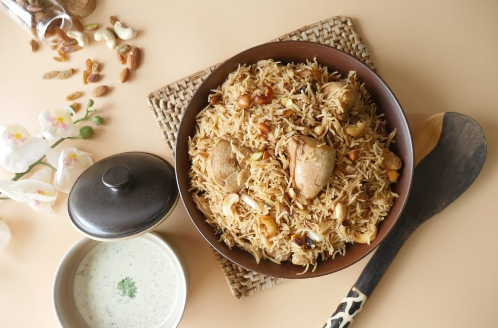 Nuthaki Chicken Pulav.