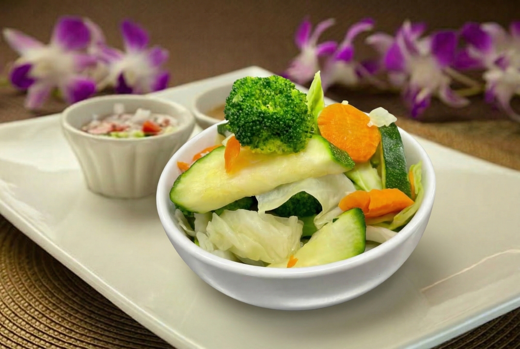 Steamed Vegetables.