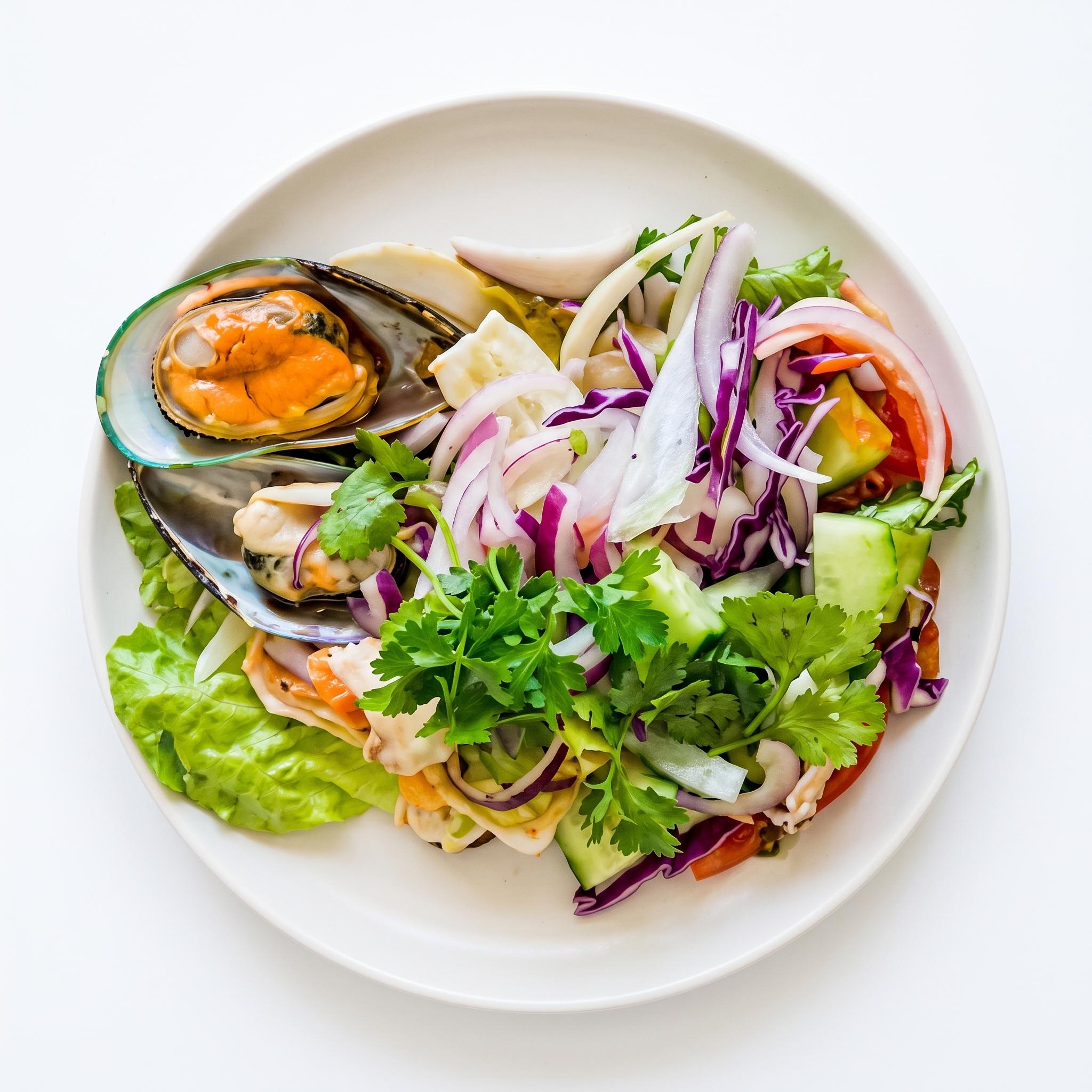 Seafood salad.