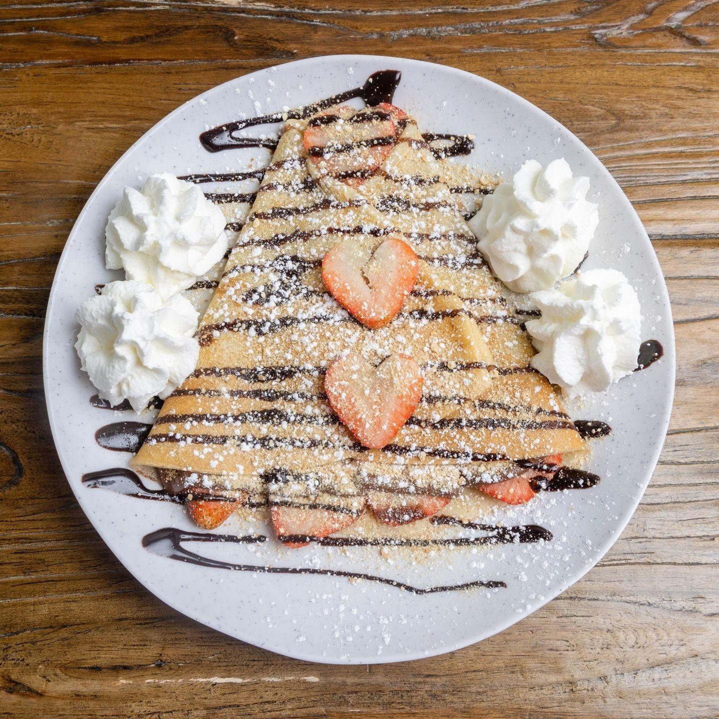 Crunchy Strawberry Crêpe.
