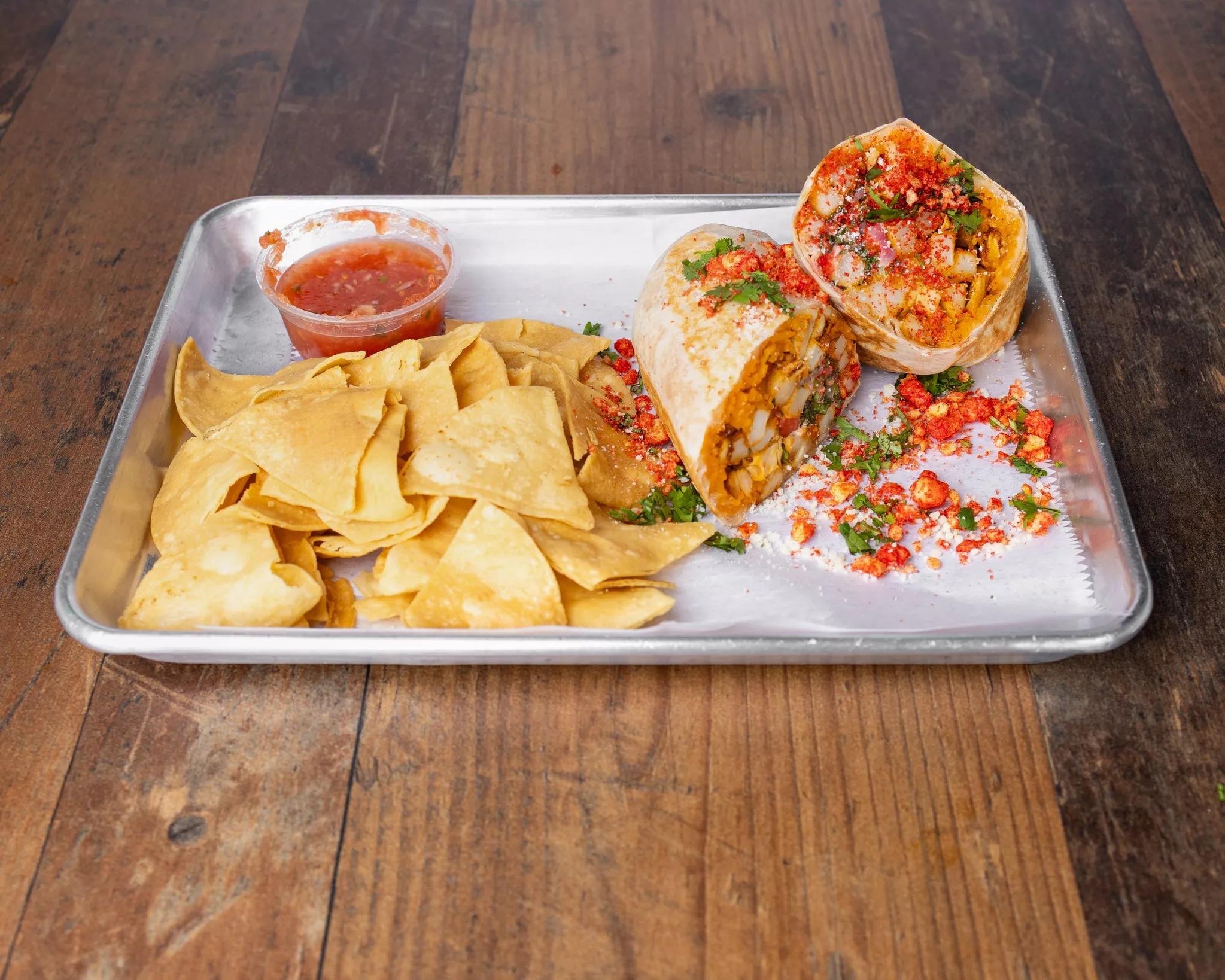 Cali Chicken Burrito.