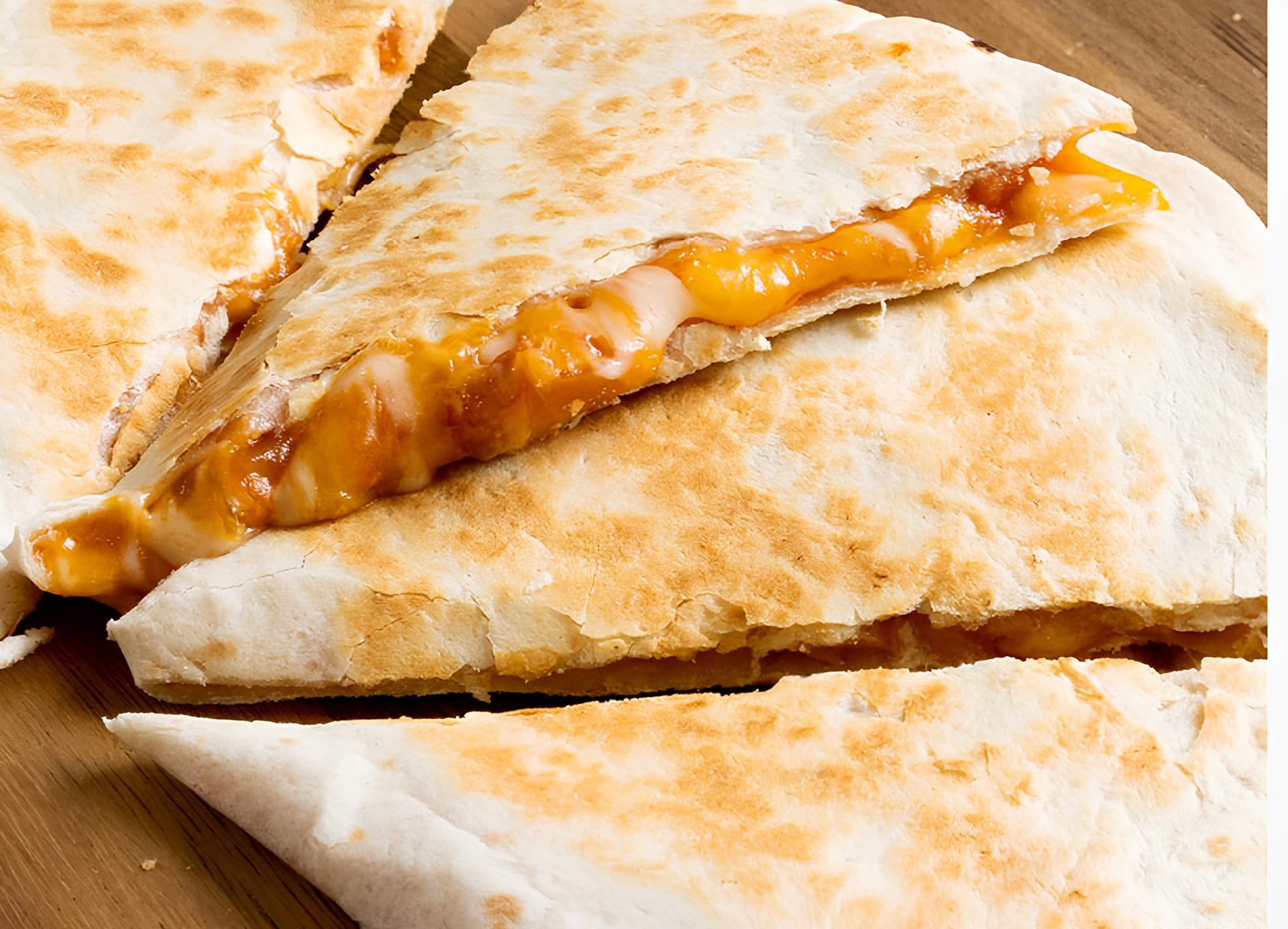 Cheese & Chicken Quesadilla.