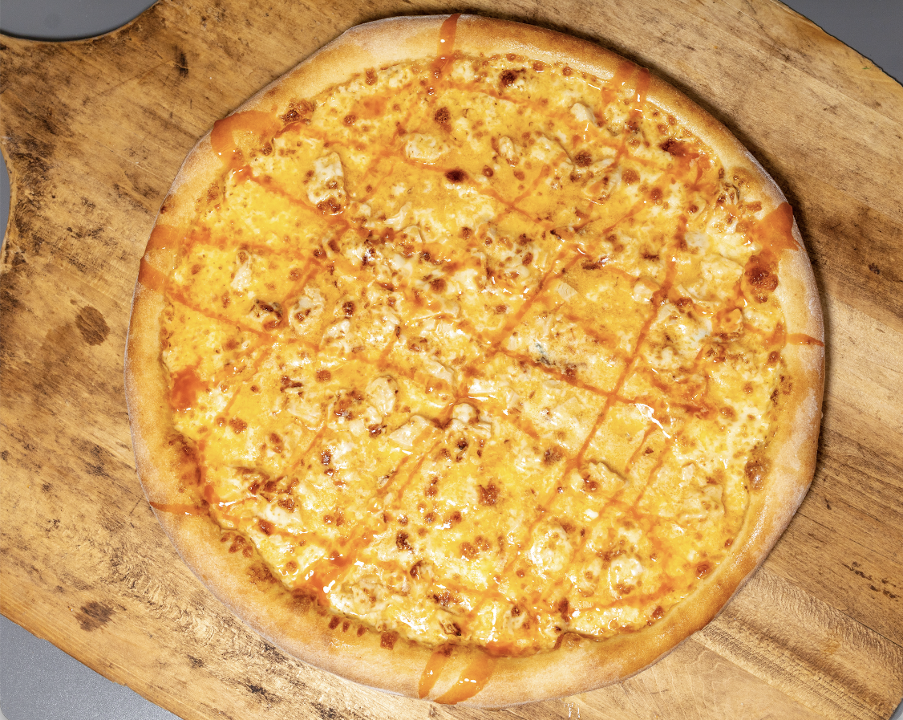 Medium Chicken Wing Pizza.